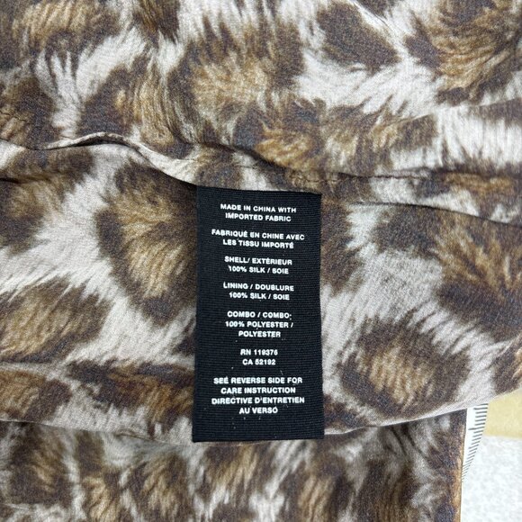 Helmut Lang Silk Overlay Tank Top Tie Side Leopard Print Sz Small NWT Orig $320 - Picture 13 of 14